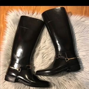Burberry rain boots